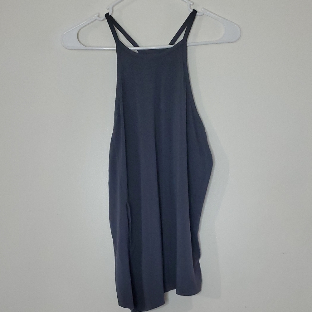 Athleta Explore Racerback Tank Size Small Tie Front Soft Stretch